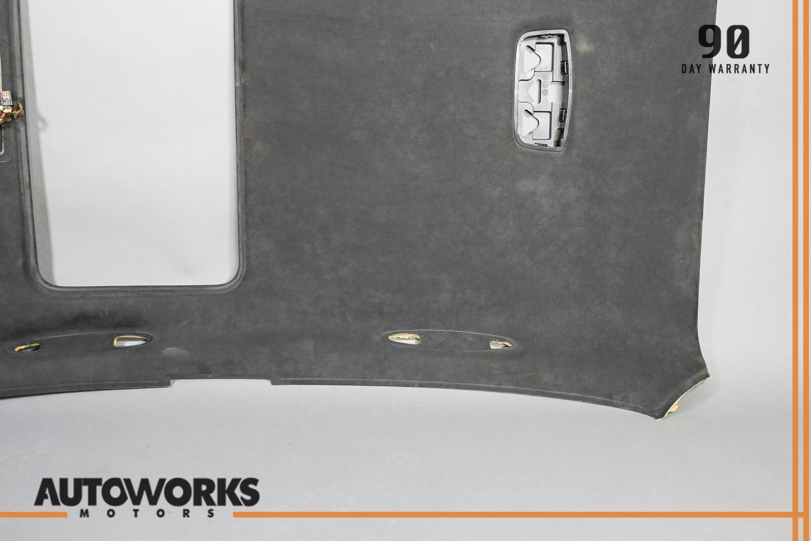 03-08 Maserati Quattroporte M139 Overhead Roof Headliner Trim Suede Black OEM