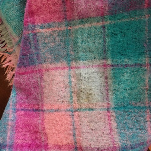 HEATHER BRAE Mohair Tweedvale Blanket Throw 50X60" Plaid Smiths Bermuda Scotland - Picture 6 of 6