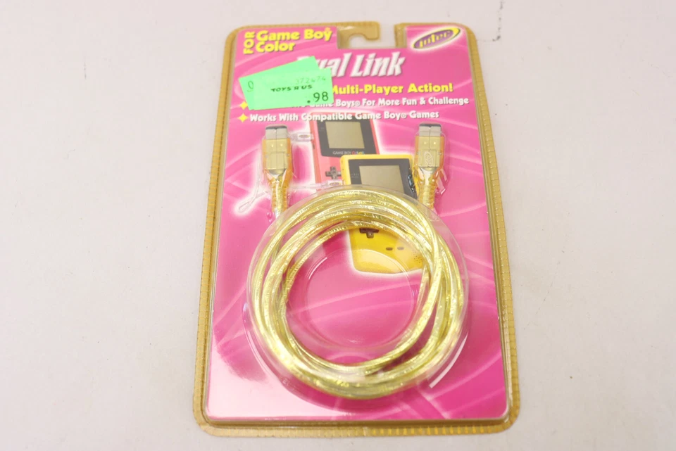 Lot 3 NOS Intec Nintendo Game Boy Color GBC Dual Link Cables Gold Purple Sealed! - Image 4 of 4