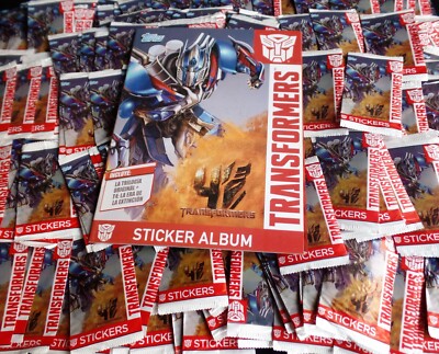 Transformers Trilogy and the age of extinction 200 packs Plus 2 AlbumS