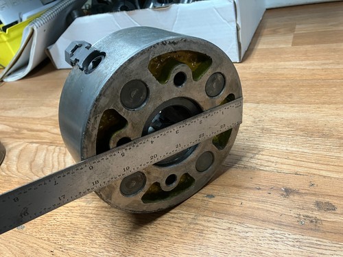 BTC 6 " 4 JAW INDEPENDENT CHUCK W/ PLAIN BACK MOUNT - Picture 4 of 4