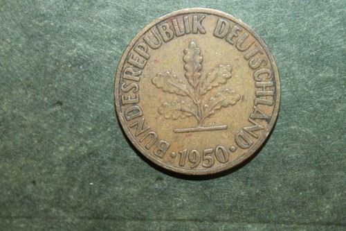 1950 F Germany 10 Pfennig German Federal Republic World Coin Lot#2 - Picture 2 of 5