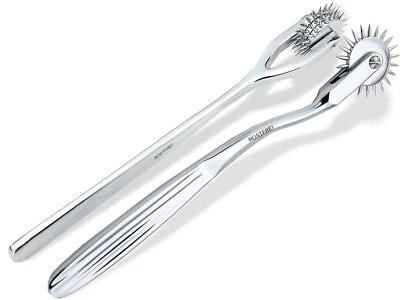 INSTRUMENTENRW Set Sensibilitätsrad Edelstahl Nervenrad 1 + 3 Nadelrollen Nadelrad Massagegerät