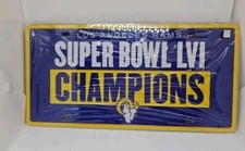 Commemorative Los Angeles Rams SUPER BOWL LVI CHAMPIONS License Plate