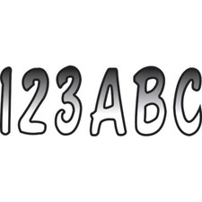 Hardline I.D. Sticker Kit - 200 Series - White/Black Gradation | WHBKG200
