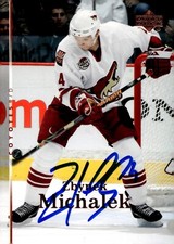 Zbynek Michalek - Signed 2007-08 Upper Deck Series 1 Card #97 - Arizona Coyotes