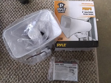 Pyle White 8" PA Horn Speaker 65 Watts Peak Power Indoor/Outdoor