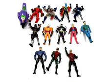 Batman, Robin, Joker action figure lot 1990s Vintage With joker motorcycle