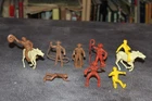 Vintage Cowboys, Cowgirl Figures From Marx 1950's Roy Rogers Double R Bar Ranch