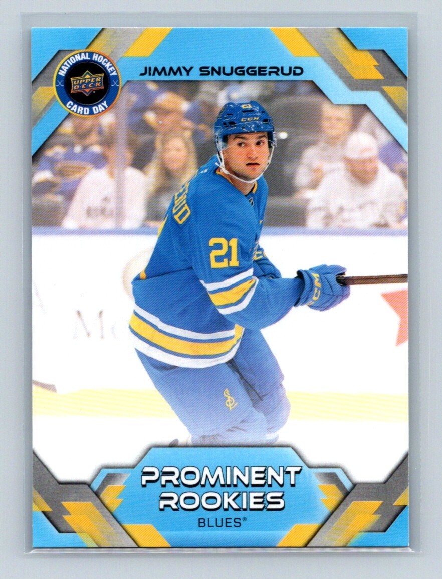 Jimmy Snuggerud #NHCD-7 Hockey Cards 2026 Upper Deck National Hockey Card Day trading card — raw and PSA graded price guide