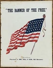 vintage CIVIL WAR sheet music BANNER OF THE FREE ~ 1862