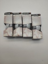 4x Philips Softone B35 Glühbirne 25W E14 SES Soft White 034151