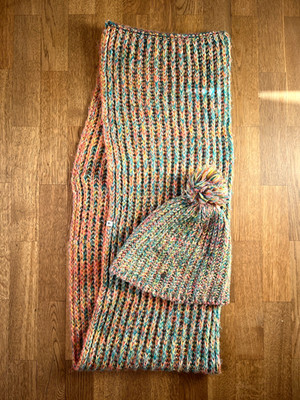 TOM TAILOR Set Mütze mit Bommel und Schal Loop