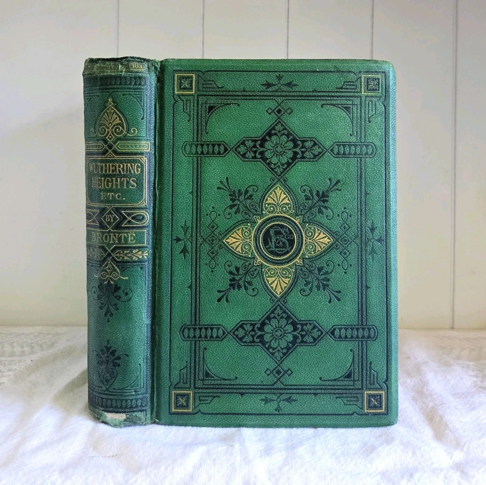 1873 Wuthering Heights By Emily Brontë + Agnes Grey Antique Victorian Classic  Foto 2 de 4