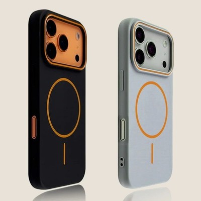 Luxus Magnetische Matte Weiche Handyhülle für iPhone 16 15 14 13 12 17 Pro Max