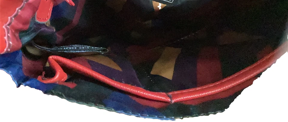 Tyler Rodan Rojo Imitación Cuero Bandolera Monedero Bolso de Hombro Multi Bolsillos con Cremallera Foto 3 de 4