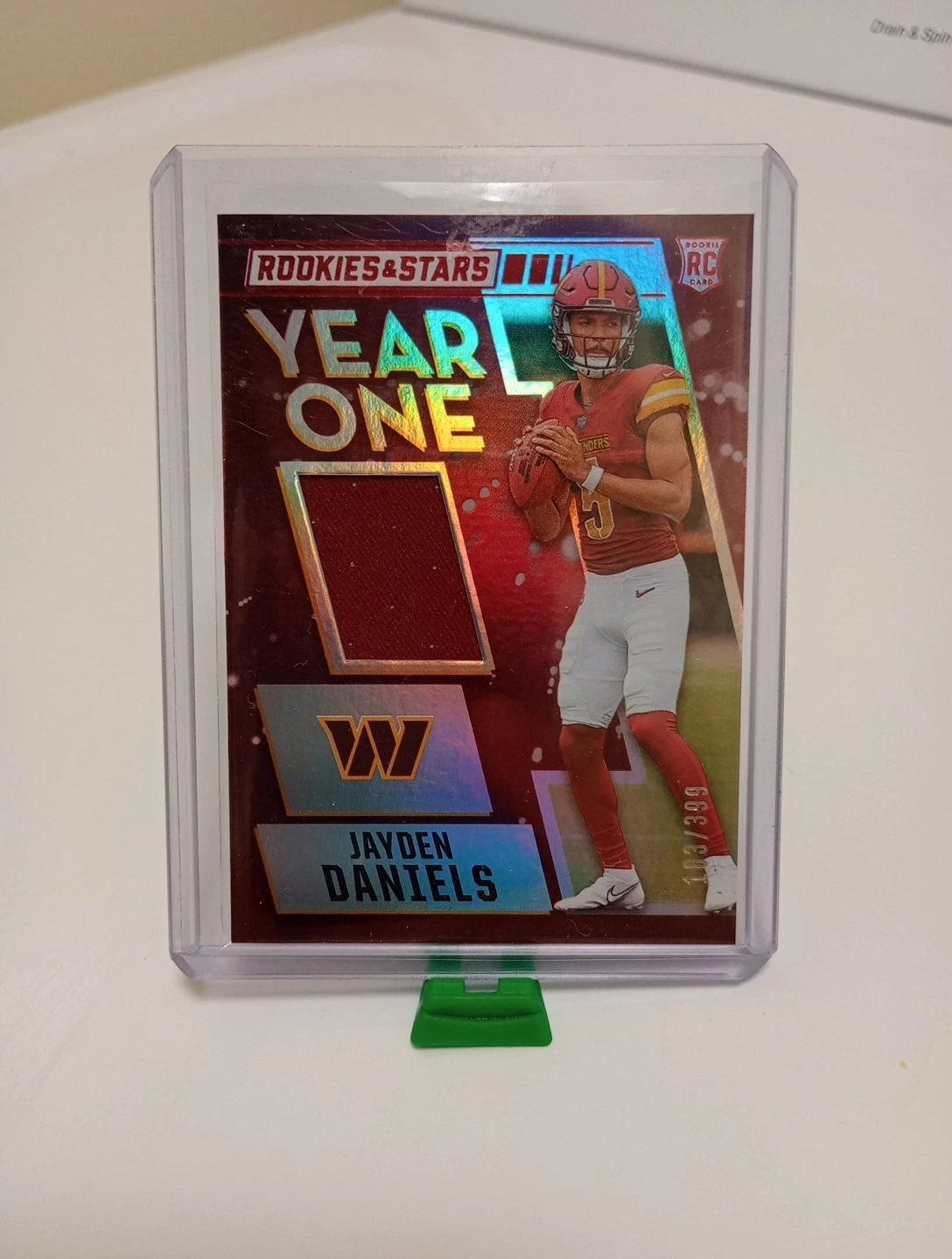 Jayden Daniels Panini Rookies & Stars Year One Relics #YOJDS Longevity