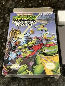 Teenage Mutant Ninja Turtles III: Manhattan Project (NES Nintendo) Working + Box
