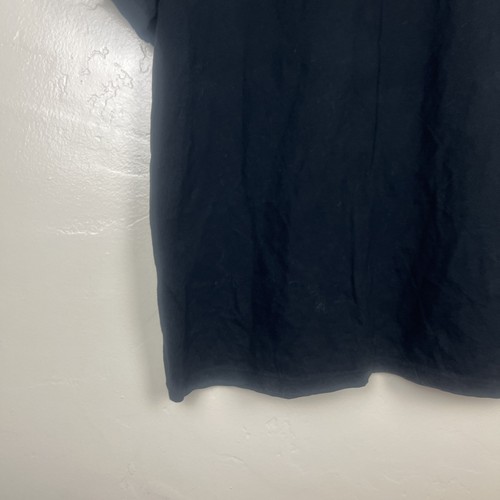 Armani Exchange Short-Sleeve Cotton V-Neck Shirt Black Size Xl Fitted - Picture 7 of 12