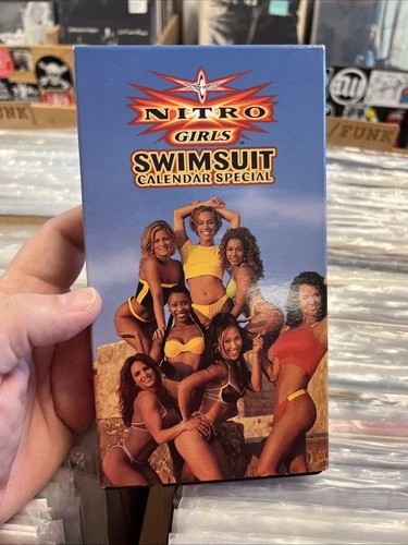Rare WCW NITRO Girls Swimsuit Calendar Special VHS Tape 1999 WWE WWF