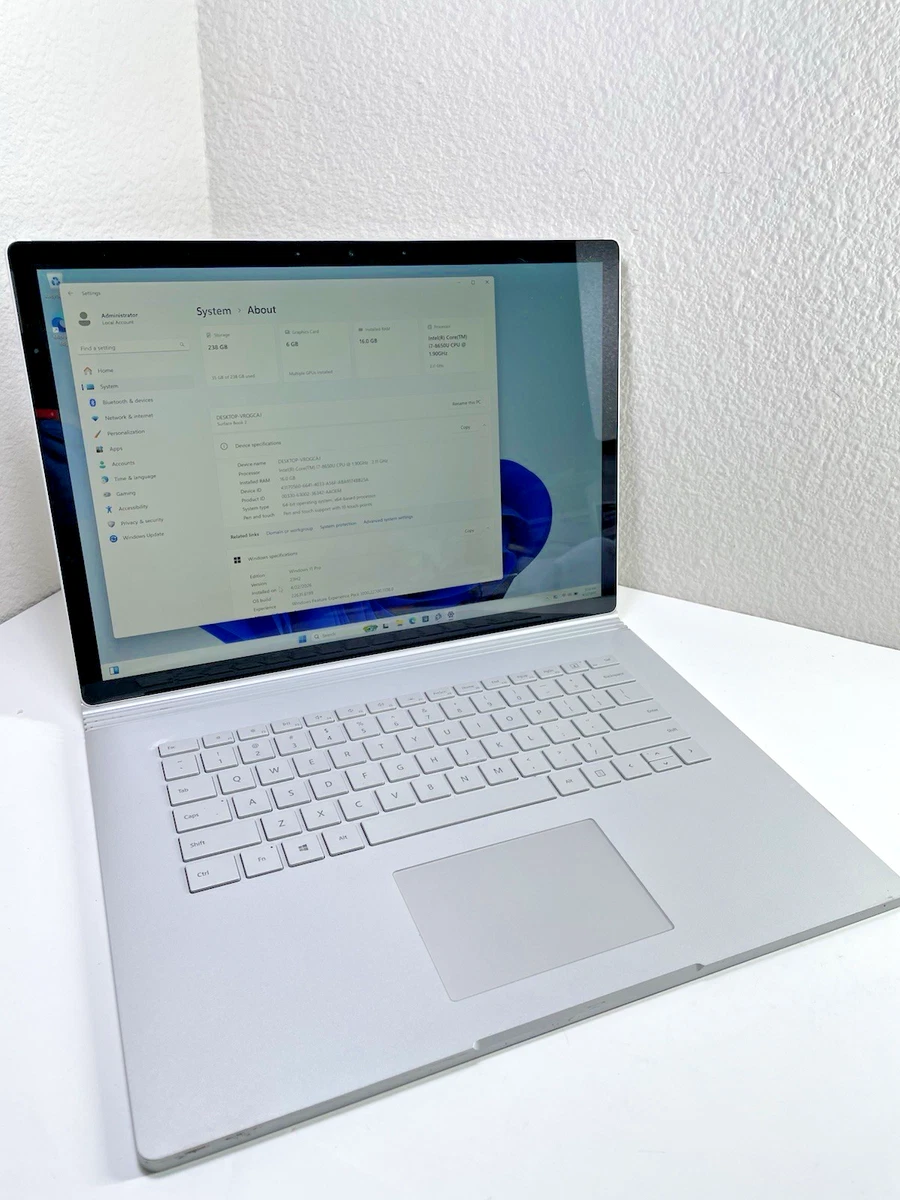 Microsoft Surface Book 2 Intel Core i7 8th Gen. PC Laptops