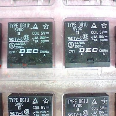 5PCS NEW DEC Relay DG1U-12VDC TV-5