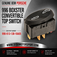 Porsche 996 Boxster Convertible Top Switch Matte Black Genuine 99661313810a05