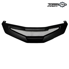 Front Mesh Net Grille Matte Black For Honda Jazz Fit Hatchback 2008-2010