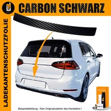 LACKSCHUTZFOLIE LADEKANTENSCHUTZ FÜR VW GOLF 7 SCHRÄGHECK CARBON SCHWARZ