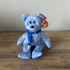 Ty Beanie Babies 1999 Holiday Teddy Bear Plush Toy - Blue