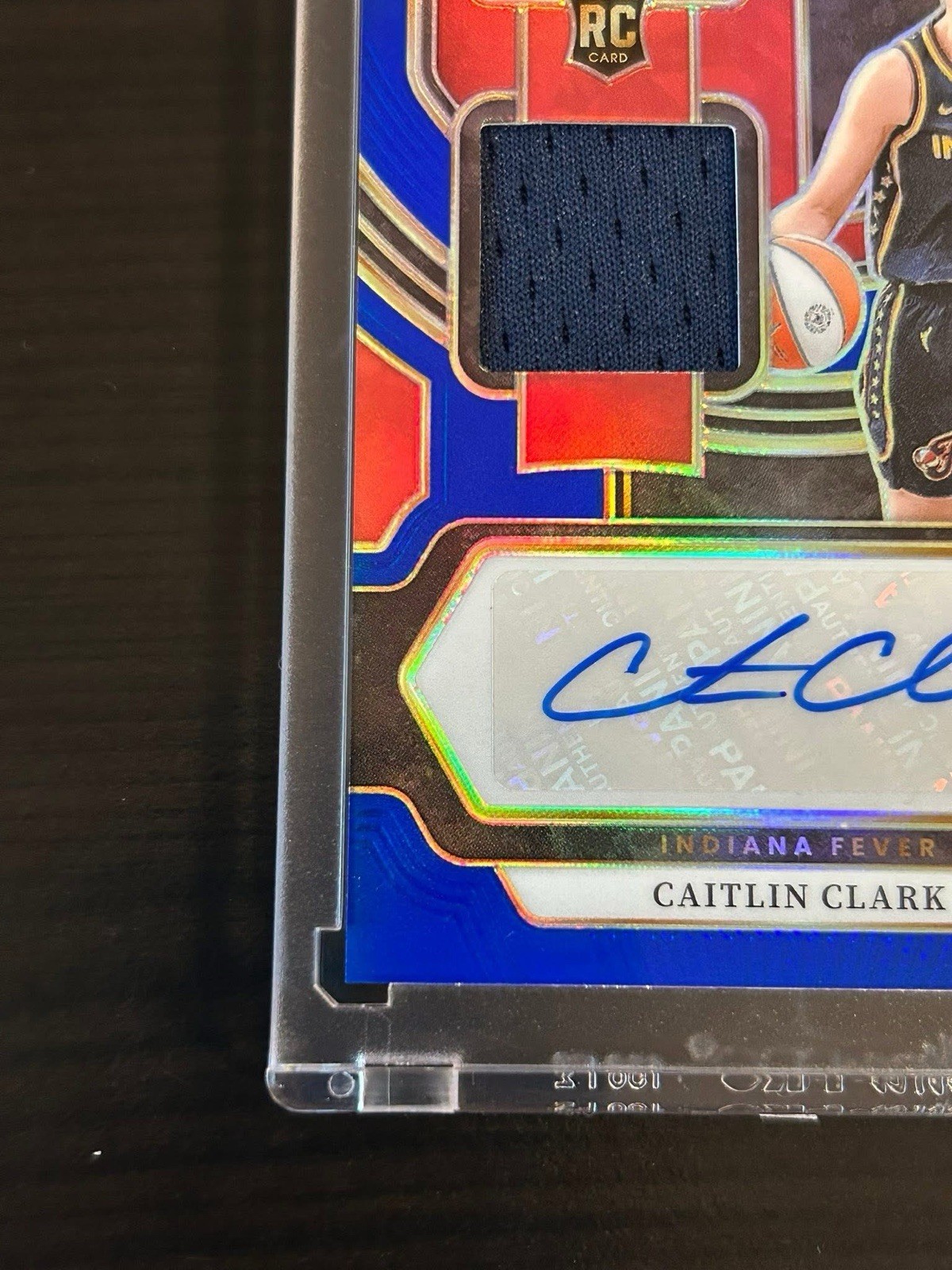 Caitlin Clark 2024 Panini Select Blue Prizm #/49 Rookie RC RPA view 4