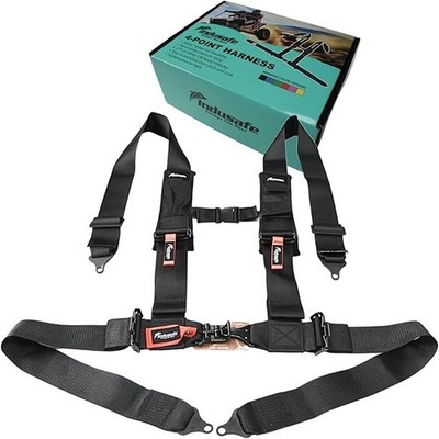 4-Point Safety Harness w/ Padding Latch & Link Adjustable Secure Support Strap