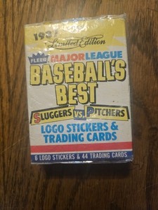 1987 Fleer Sluggers Pitchers Complete Factory Wrapped 44 Card Baseball Set