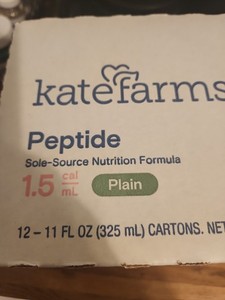 Kate Farms Peptide 1.5 Plain 12- 11 Oz Cartons