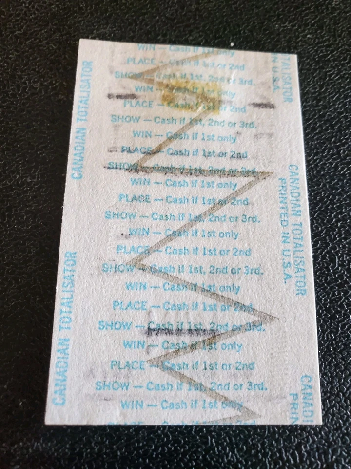 Boleto de mano Secretariat Last Race 1973 ganador de $2 sin cobrar y página real del programa Foto 3 de 3