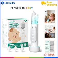 Baby Nasal Aspirator Plastic Silicone 5 Level Suction Waterproof Electric