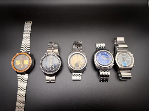 Vintage Seiko Watch Lot - 5 Piece - 6138 / 6139 - For Repair / Service
