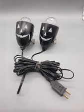 Gemmy Halloween LED Show Blue Green Spotlight Glow Indoor/Outdoor 1 Plug 2 Light