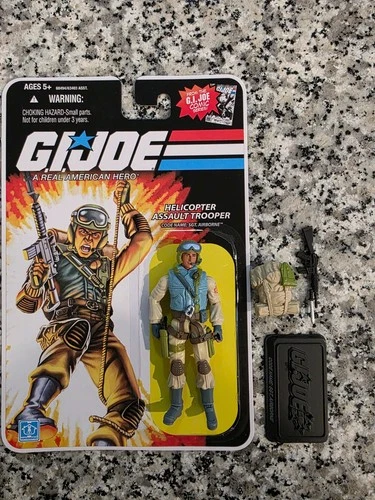 Sgt Airborne 25th G.I. JOE COBRA LOOSE Complete w COMIC Card Back S4