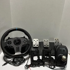 PXN V9 Gaming Wheel, Pedals, And Shifter for Xbox and PlayStation W/ All Clamps