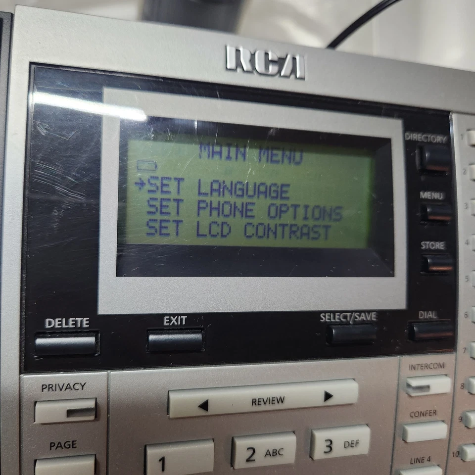 RCA Executive Series 4 Line System Phone Model 25413RE3-A *WORKING TESTED* - Image 3 of 4