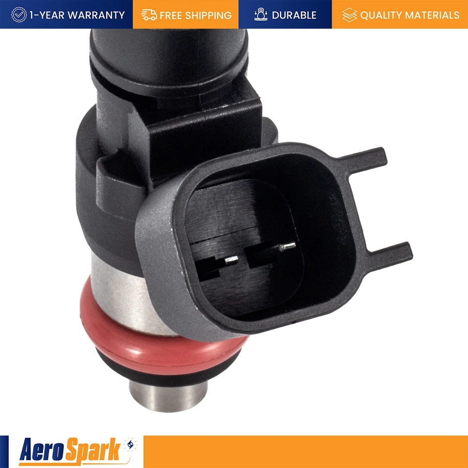 Set of 8 Fuel Injector for 2008-2009 Pontiac G8 6.0L V8 Replace FJ988 0280158051 - Image 3 of 4