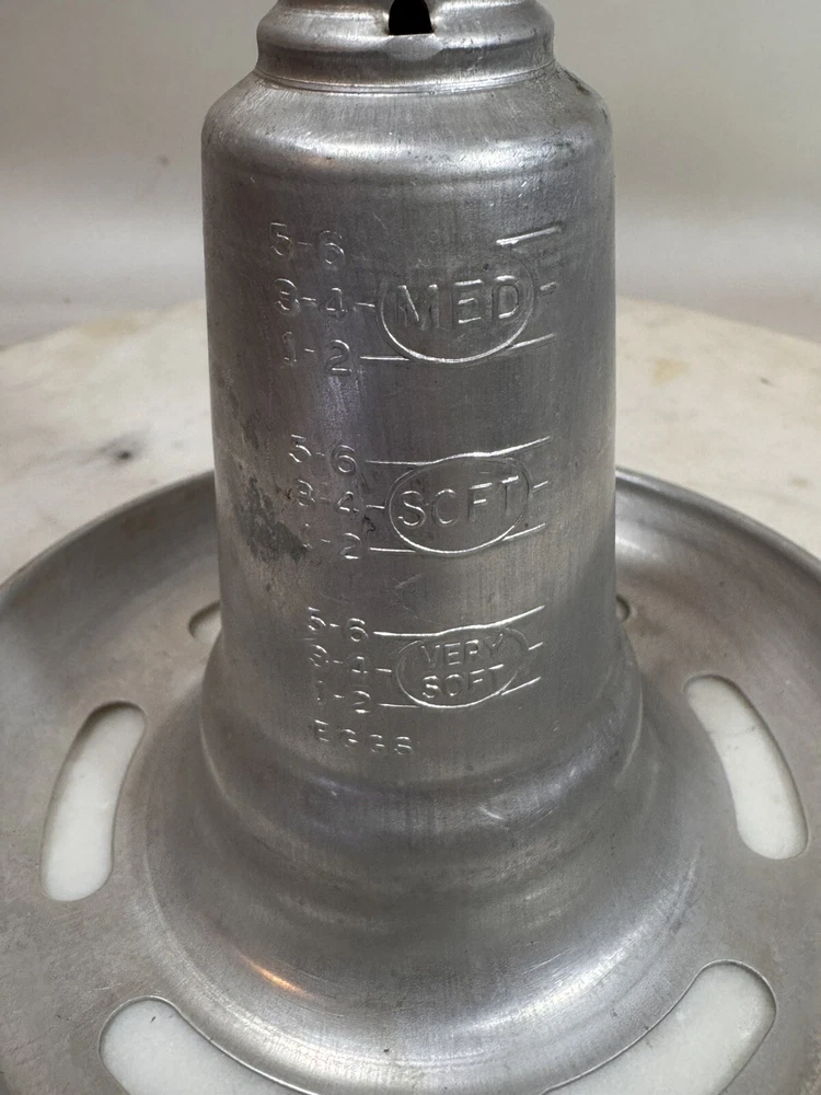Vintage 1950s Whistling Egg Cooker Alarm Utensil Aluminum Kitchen Gadget Rare
