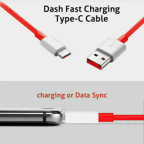 Cavo Originale OnePlus Warp USB-C - 1m (100cm) Arancione - Compatibile Con Ricarica Rapida Fino A 30W - Modello 78CF36A