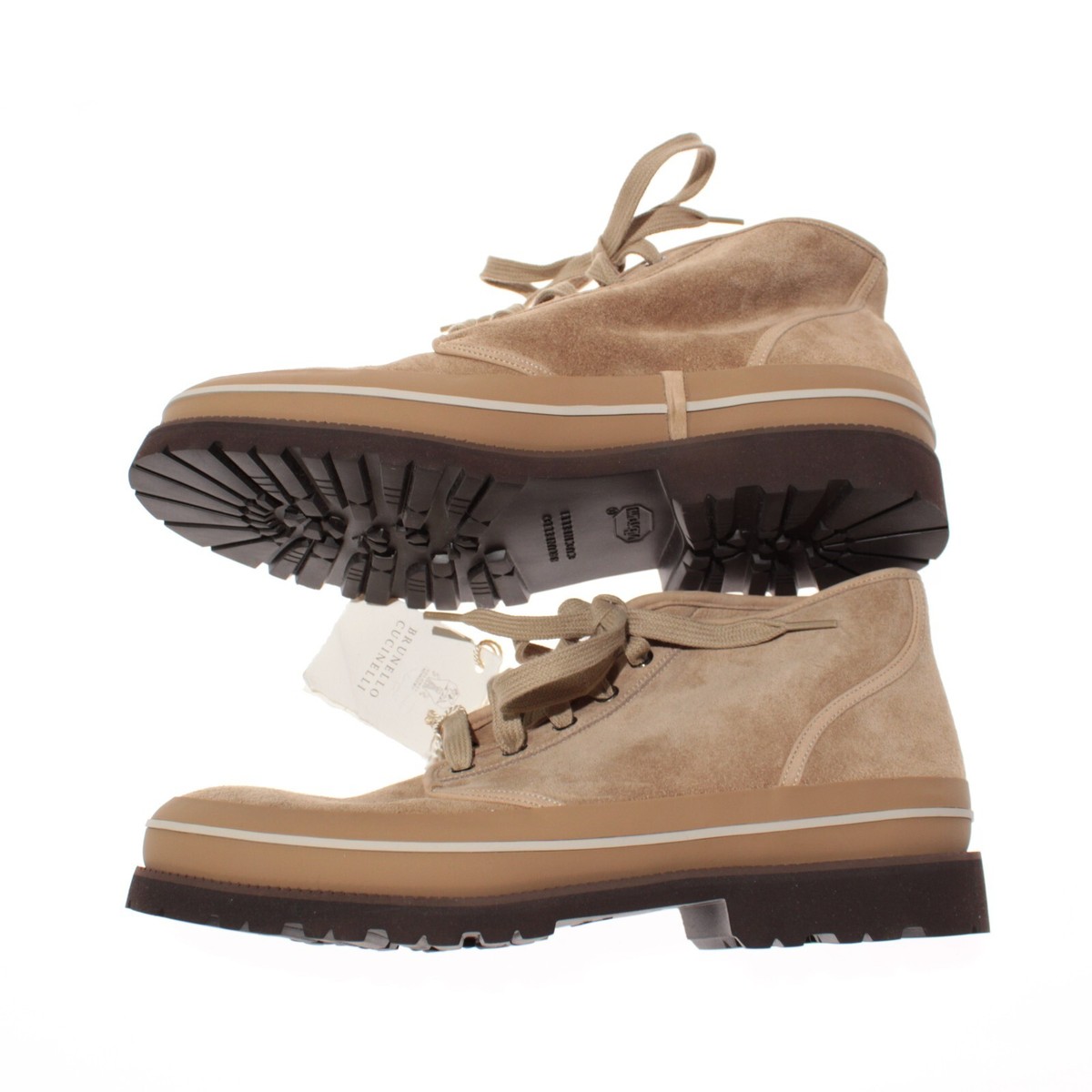 Brunello Cucinelli NWB Ankle Boots Size 42 9 US In Solid Light Brown Suede Brunello Cucinelli NWB Ankle Boots Size 42 9 US In Solid  main image 2