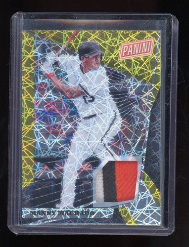 Parche láser dorado 2018 Panini The National VIP #45 Manny Machado #5/5 - Imagen 1 de 2