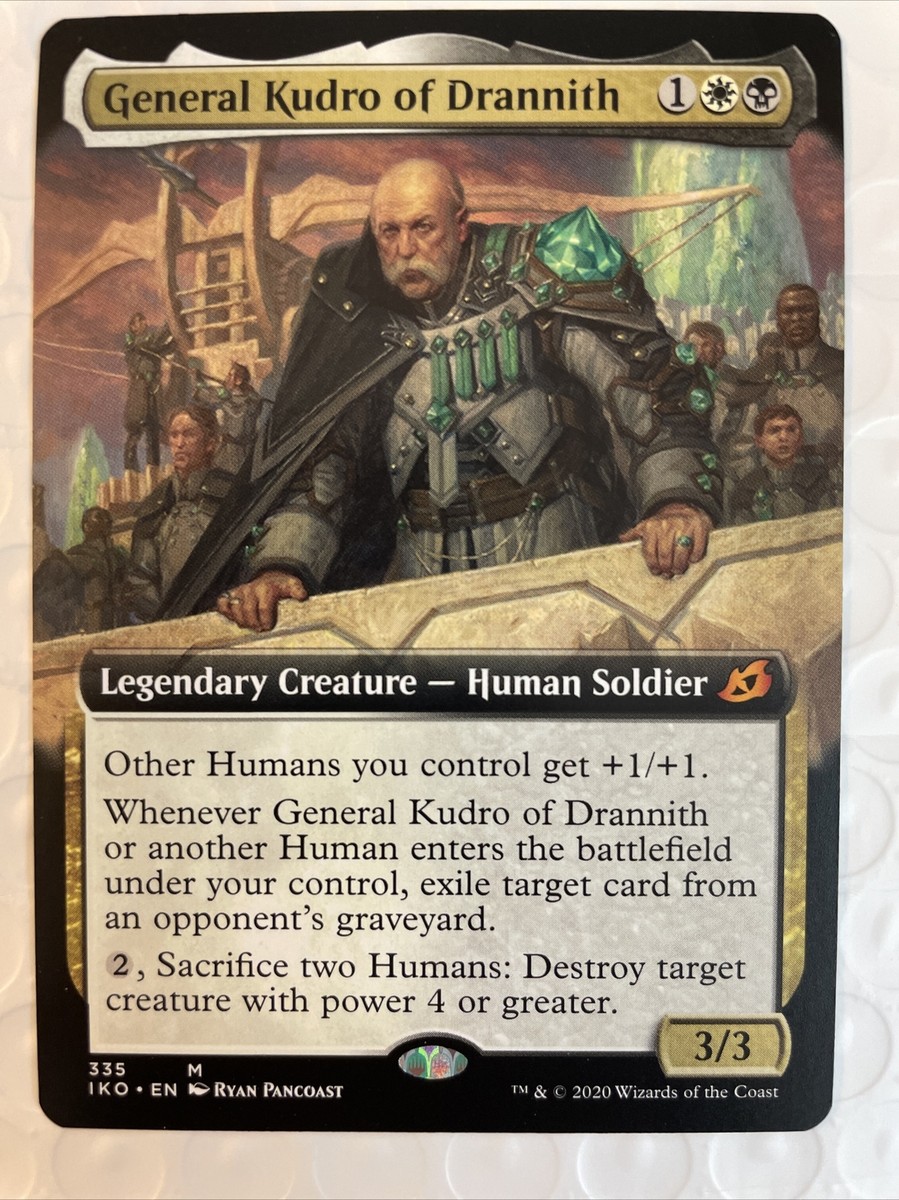General Kudro of Drannith 1x FOIL IKO MTG Ikoria Mythic MINT white black General Kudro of Drannith 1x FOIL IKO MTG Ikoria Mythic MINT white black