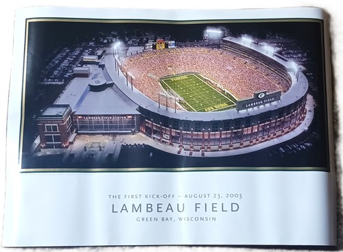 Green Bay Packers: Lambeau Field The First Kick Off 8/23/03 POSTER 25x18