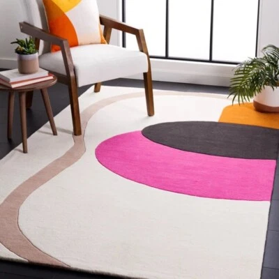 Tapis moderne touffeté à la main tapis 100 % laine pour hall cuisine salon - Photo 1/3