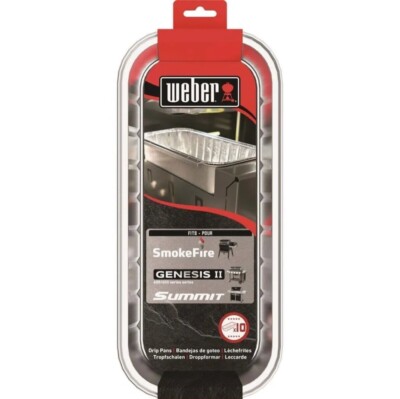 10 Weber 6498  11''x 5 '' x 2.5'' Aluminum Drip Grease Pans Genesis II & Summit